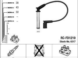 Set cablaj aprindere NGK 6317 – FORD | AutoRival
