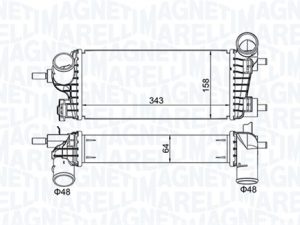 Intercooler compresor MAGNETI MARELLI 351319205550 – FORD | AutoRival