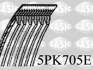 Curea transmisie cu caneluri SASIC 5PK705E – FORD | AutoRival