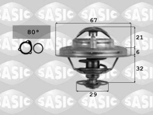 Termostat lichid racire SASIC 9000087 – FORD | AutoRival