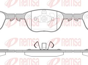 Set placute frana REMSA 1082.00 – FORD | AutoRival