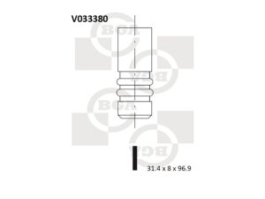 Supapa evacuare BGA V033380 – FORD | AutoRival