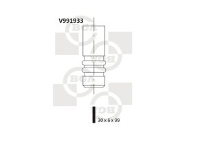 Supapa admisie BGA V991933 – FORD | AutoRival