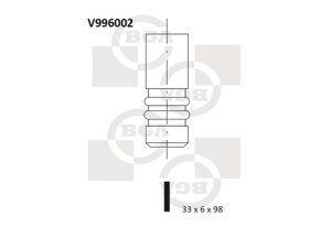 Supapa admisie BGA V996002 – FORD | AutoRival