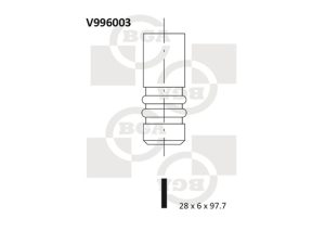 Supapa evacuare BGA V996003 – FORD | AutoRival