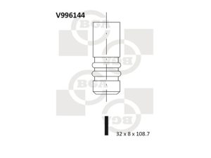 Supapa evacuare BGA V996144 – FORD | AutoRival