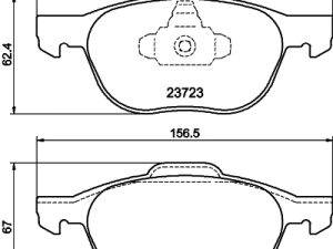Set placute frana DON PCP1008 – FORD | AutoRival