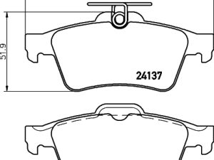 Set placute frana DON PCP1012 – FORD | AutoRival