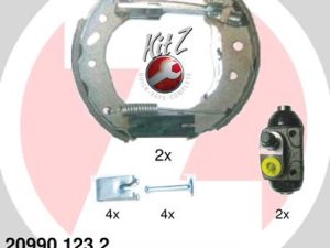 Set saboti frana ZIMMERMANN 20990.123.2 – FORD | AutoRival