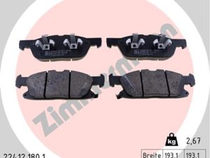 Set placute frana ZIMMERMANN 22412.180.1 – FORD | AutoRival