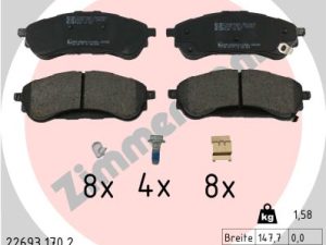Set placute frana ZIMMERMANN 22693.170.2 – FORD | AutoRival