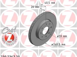Disc frana ZIMMERMANN 230.2367.20 – FORD | AutoRival