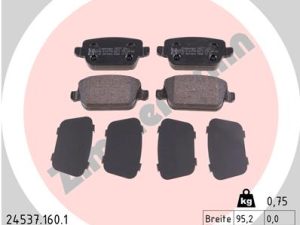 Set placute frana ZIMMERMANN 24537.160.1 – FORD | AutoRival