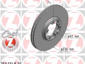 Disc frana ZIMMERMANN 250.1348.20 – FORD | AutoRival