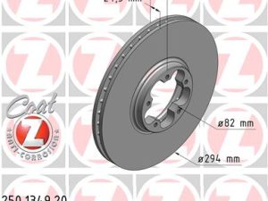 Disc frana ZIMMERMANN 250.1349.20 – FORD | AutoRival