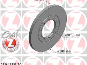 Disc frana ZIMMERMANN 250.1359.20 – FORD | AutoRival