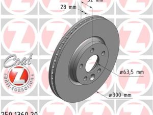 Disc frana ZIMMERMANN 250.1360.20 – FORD | AutoRival