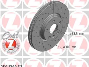 Disc frana ZIMMERMANN 250.1360.52 – FORD | AutoRival