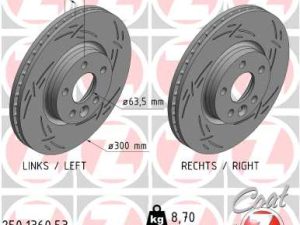 Disc frana ZIMMERMANN 250.1360.53 – FORD | AutoRival