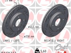 Disc frana ZIMMERMANN 250.1363.53 – FORD | AutoRival