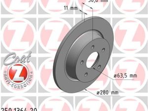 Disc frana ZIMMERMANN 250.1364.20 – FORD | AutoRival