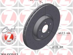 Disc frana ZIMMERMANN 250.1373.52 – FORD | AutoRival