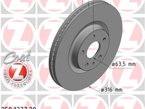 Disc frana ZIMMERMANN 250.1377.20 – FORD | AutoRival