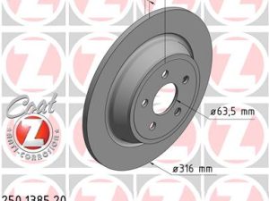 Disc frana ZIMMERMANN 250.1385.20 – FORD | AutoRival
