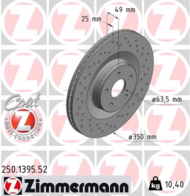 Disc frana ZIMMERMANN 250.1395.52 – FORD | AutoRival