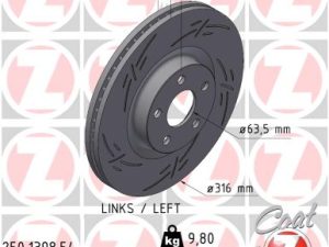 Disc frana ZIMMERMANN 250.1398.54 – FORD | AutoRival