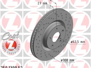 Disc frana ZIMMERMANN 250.1399.52 – FORD | AutoRival