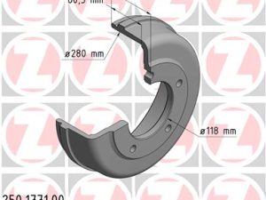 Tambur frana ZIMMERMANN 250.1771.00 – FORD | AutoRival
