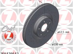 Disc frana ZIMMERMANN 250.5700.52 – FORD | AutoRival