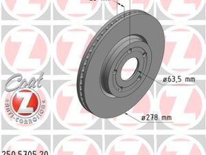 Disc frana ZIMMERMANN 250.5705.20 – FORD | AutoRival