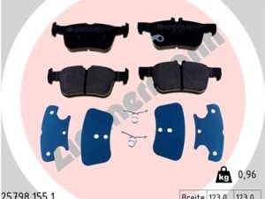 Set placute frana ZIMMERMANN 25798.155.1 – FORD | AutoRival