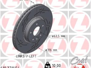 Disc frana ZIMMERMANN 610.3711.54 – FORD | AutoRival