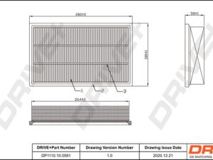 Filtru aer DRIVE DP1110.10.0081 – FORD | AutoRival