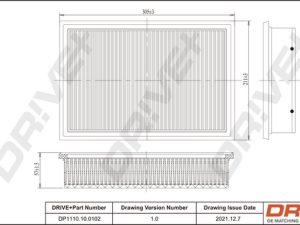Filtru aer DRIVE DP1110.10.0102 – FORD | AutoRival