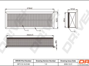Filtru aer DRIVE DP1110.10.0149 – FORD | AutoRival