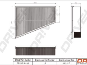 Filtru aer DRIVE DP1110.10.0160 – FORD | AutoRival