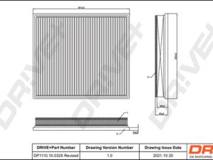 Filtru aer DRIVE DP1110.10.0325 – FORD | AutoRival