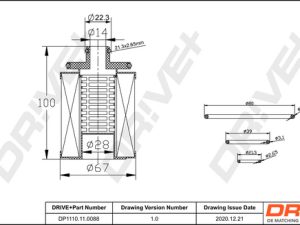 Filtru ulei DRIVE DP1110.11.0088 – FORD | AutoRival