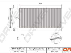 Filtru aer habitaclu DRIVE DP1110.12.0014 – FORD | AutoRival