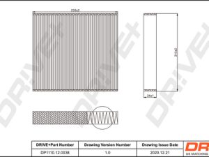 Filtru aer habitaclu DRIVE DP1110.12.0038 – FORD | AutoRival