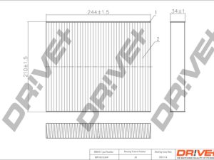 Filtru aer habitaclu DRIVE DP1110.12.0047 – FORD | AutoRival