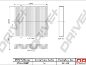 Filtru aer habitaclu DRIVE DP1110.12.0227 – FORD | AutoRival