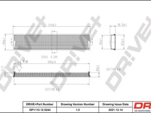 Filtru aer habitaclu DRIVE DP1110.12.0244 – FORD | AutoRival