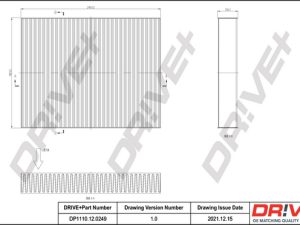 Filtru aer habitaclu DRIVE DP1110.12.0249 – FORD | AutoRival