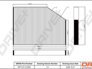 Filtru aer habitaclu DRIVE DP1110.12.0282 – FORD | AutoRival