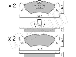 Set placute frana METELLI 22-0088-0 – FORD | AutoRival